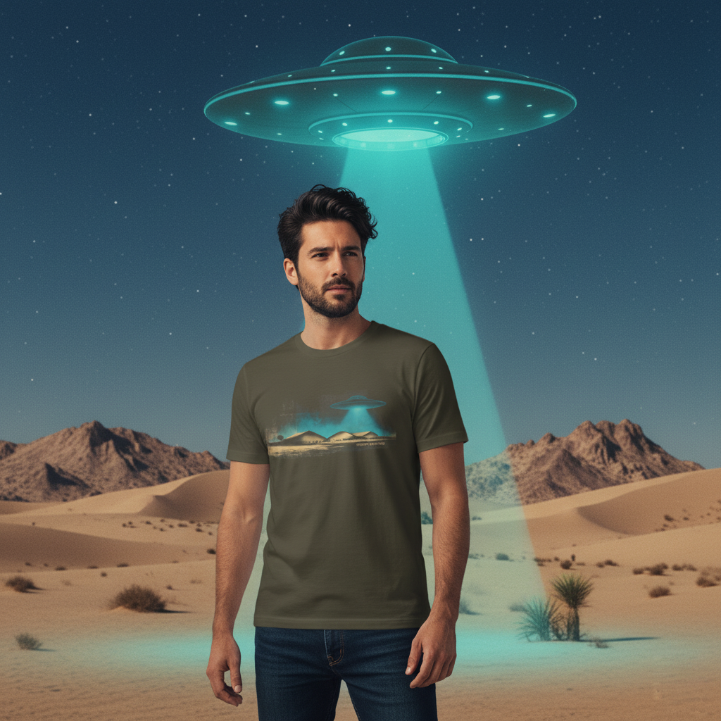 Area 51 Supply Chain - UFO Warehouse T-Shirt