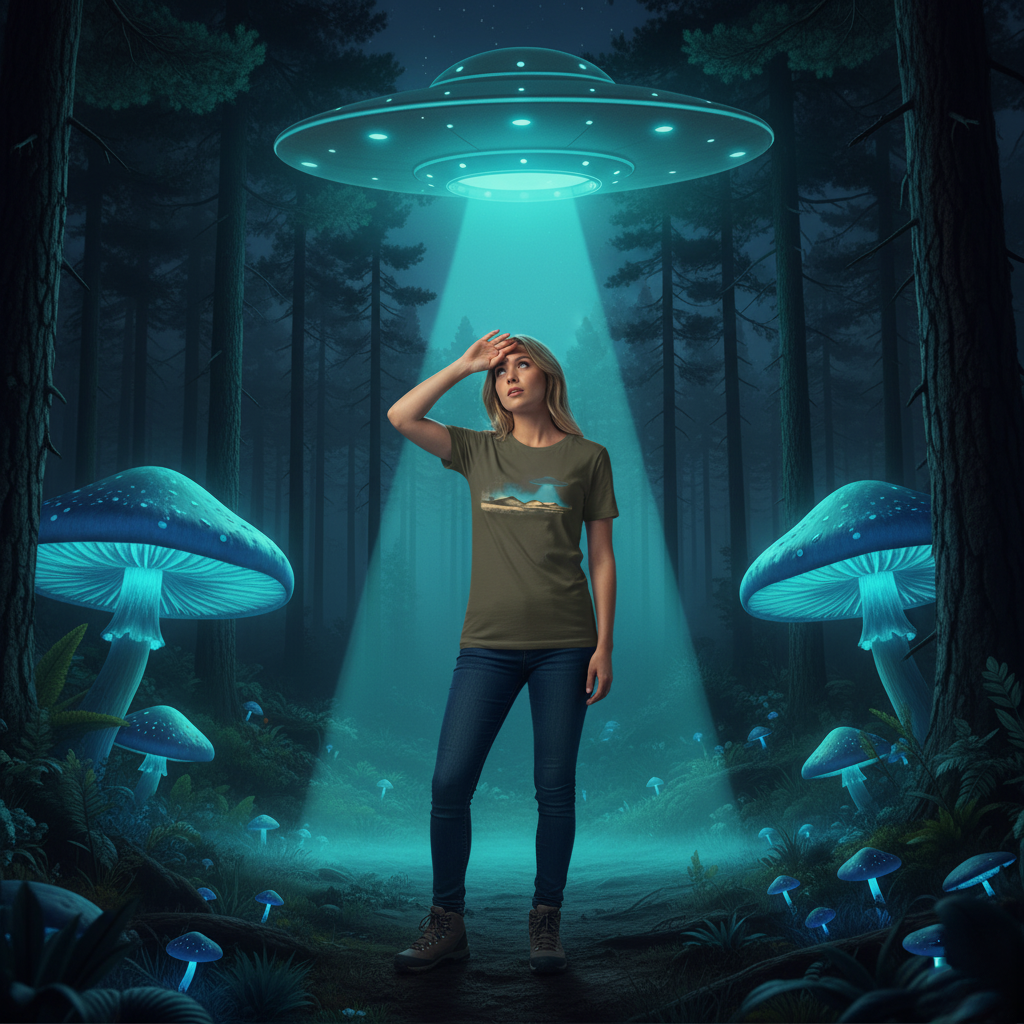 Area 51 Supply Chain - UFO Warehouse T-Shirt