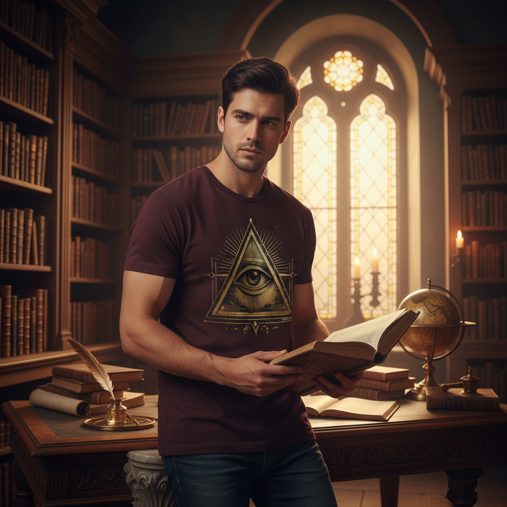 The All-Seeing Algorithm - Illuminati AI Seal Tee